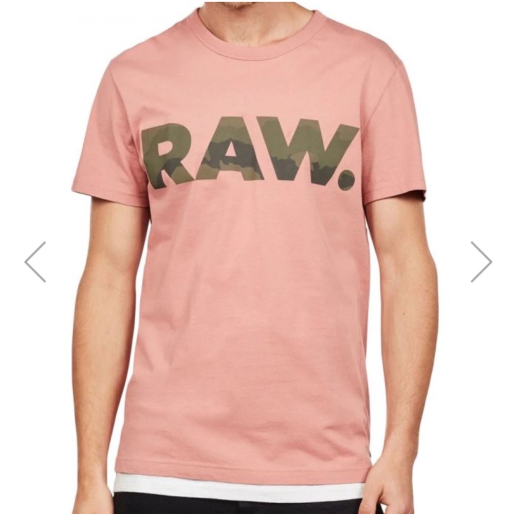 #2663 G-STAR RAW Graphic 6 T-Shirt D15245 Dark Tea Rose size Medium